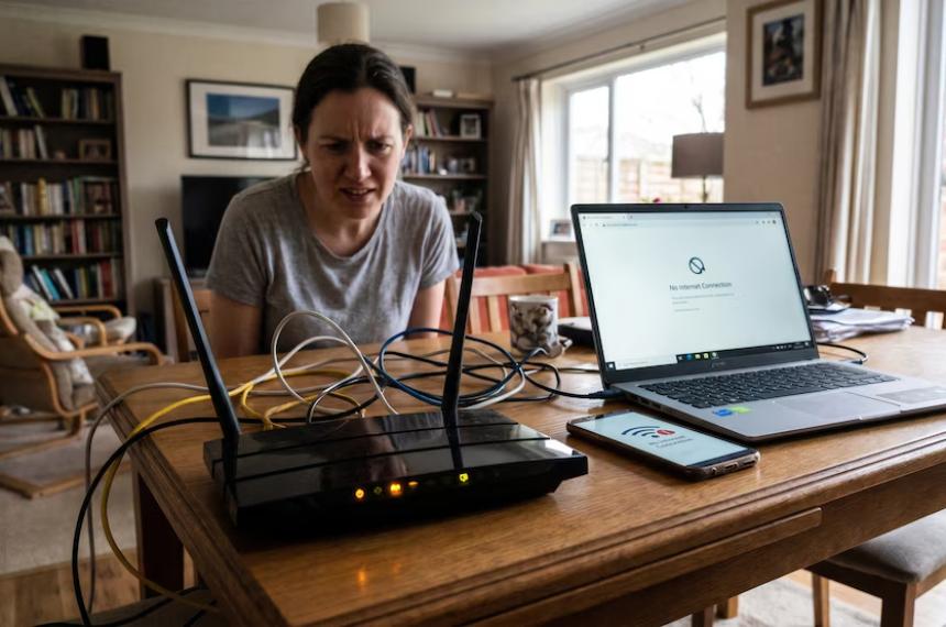 Ubicar el router en un punto central y elevado mejora la cobertura