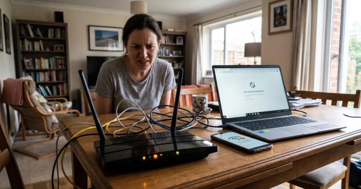 Ubicar el router en un punto central y elevado mejora la cobertura