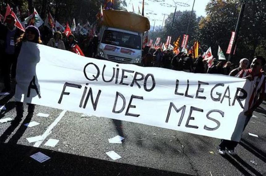 Una encuesta privada reveló que el 87-en-porciento- de los empleados considera insuficiente su salario