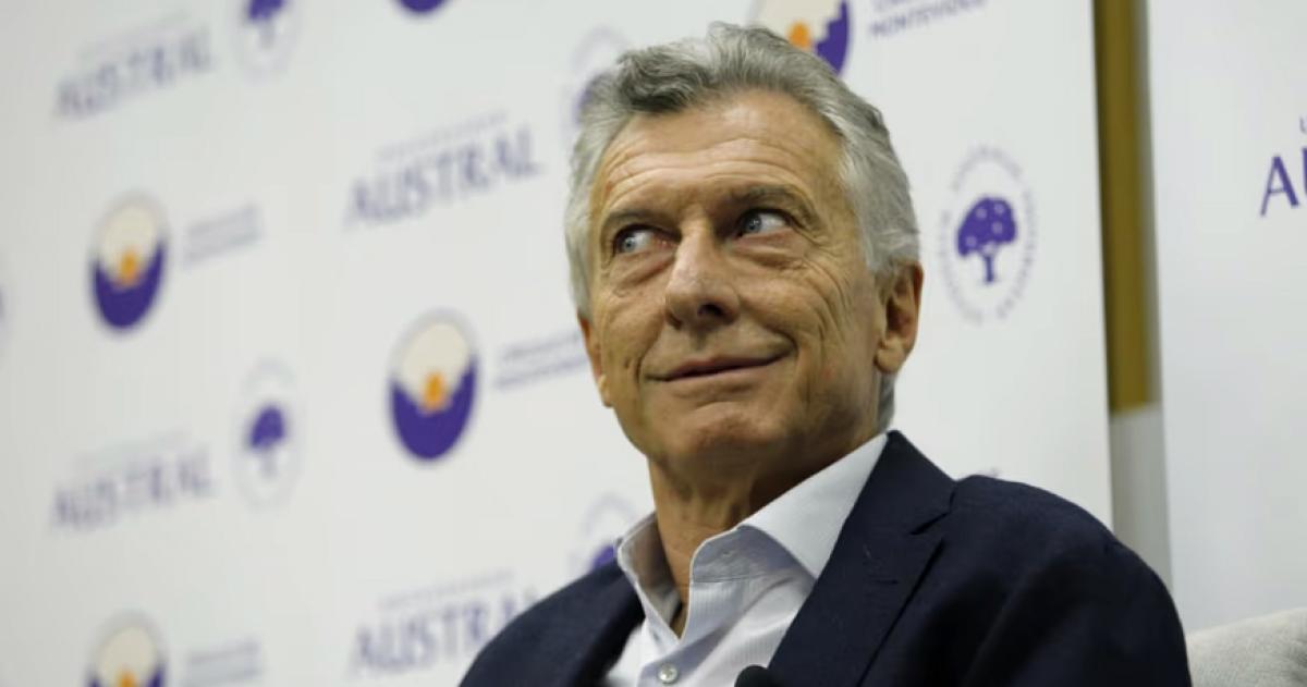 El ex presidente Mauricio Macri en la Universidad Austral