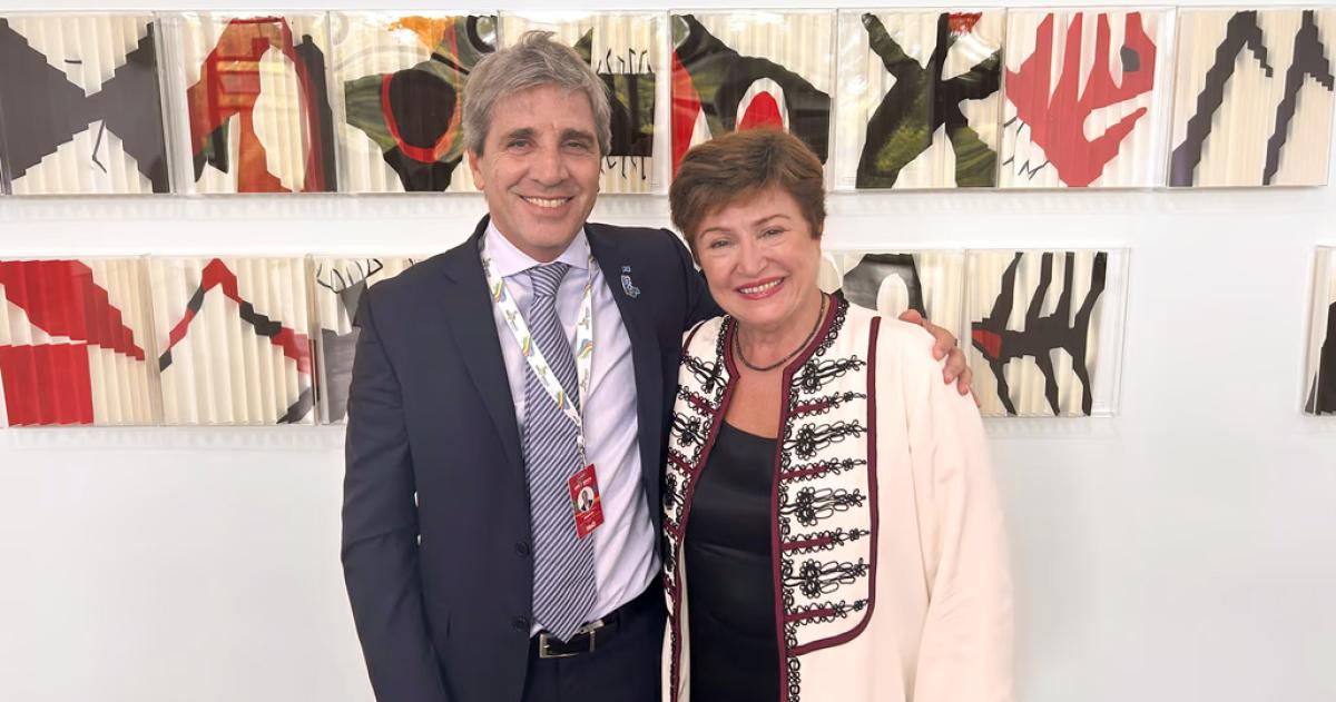 Luis Caputo y Kristalina Georgieva