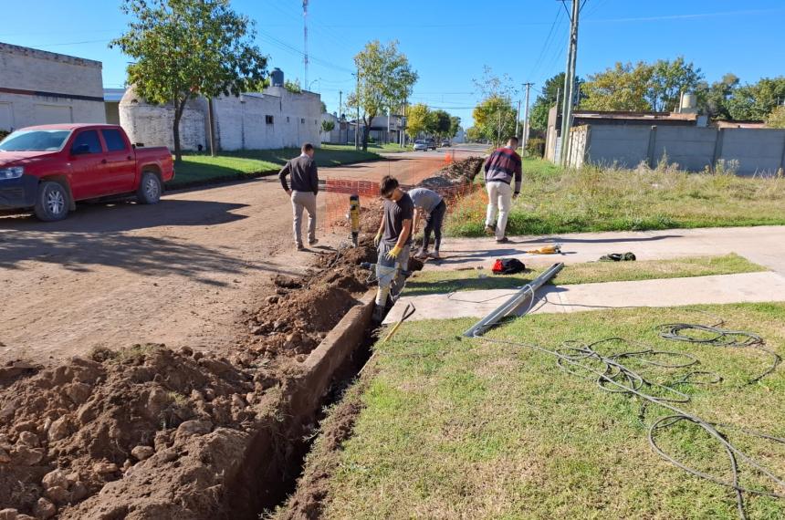 Parte de la obra se realizó con mano de obra local