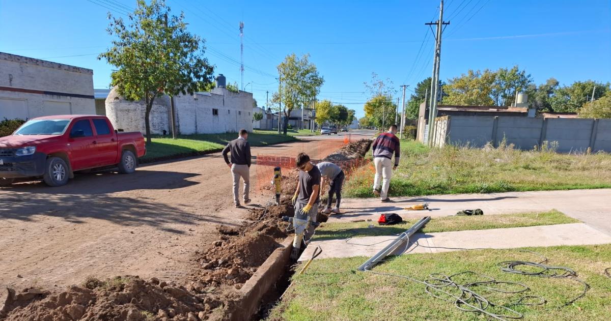 Parte de la obra se realizó con mano de obra local