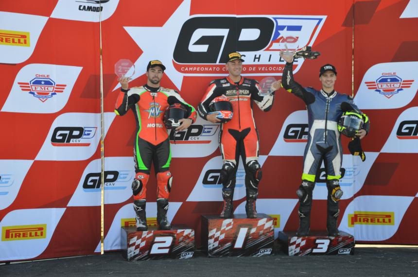 El podio de la categoría reina en el Autódromo Provincia de La Pampa