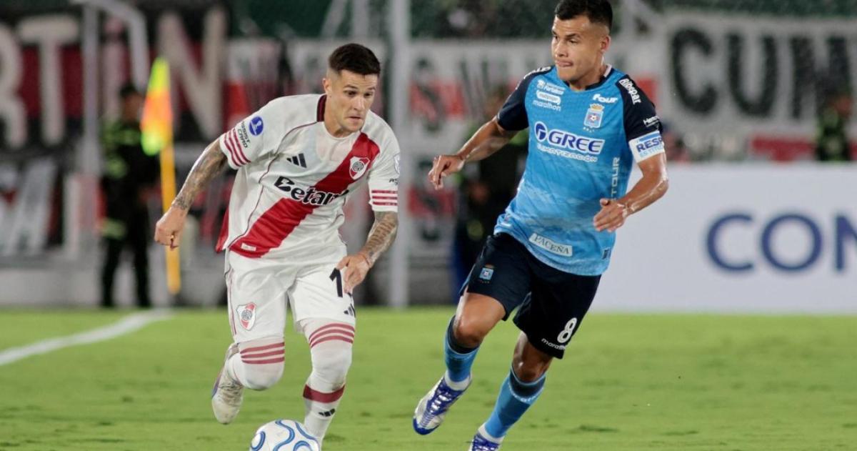 En el partido de ida River y Blooming igualaron