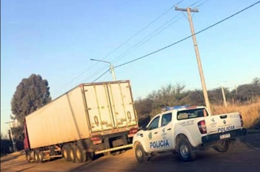 El camionero fue demorado en Ataliva Roca
