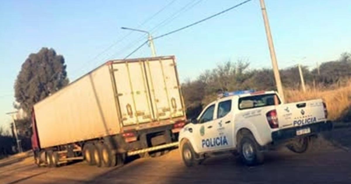 El camionero fue demorado en Ataliva Roca