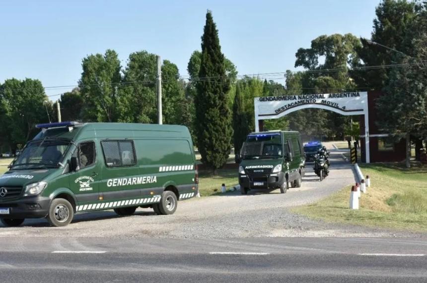 Gendarmería nacional tiene su campamento en General Acha