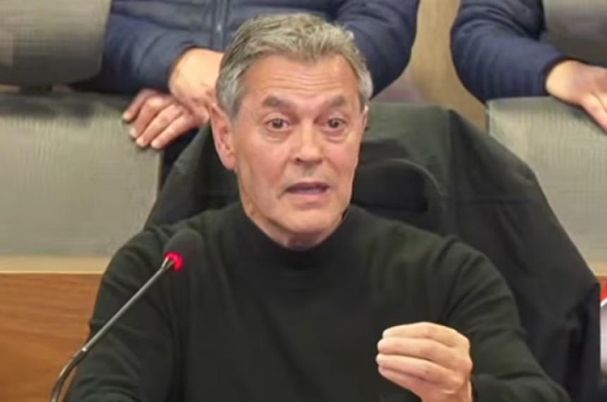 El fiscal Ra�l Garzón en la conferencia de prensa de este s�bado