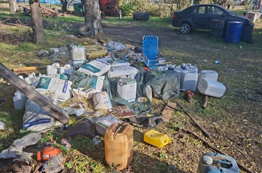 Los encontraron en patio de una vivienda