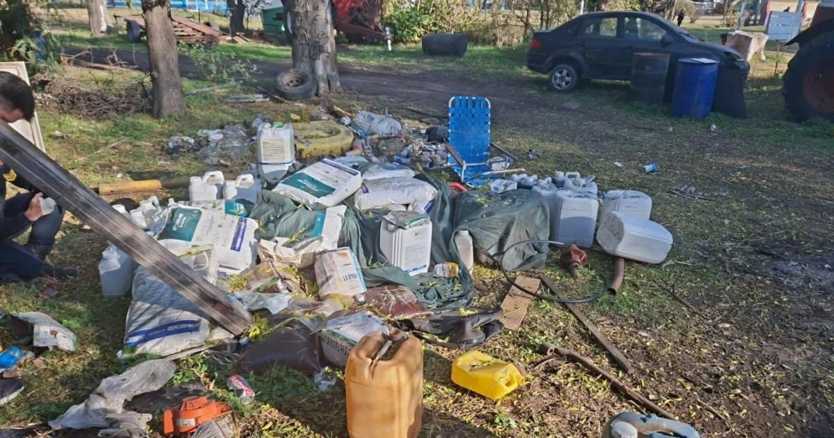 Los encontraron en patio de una vivienda