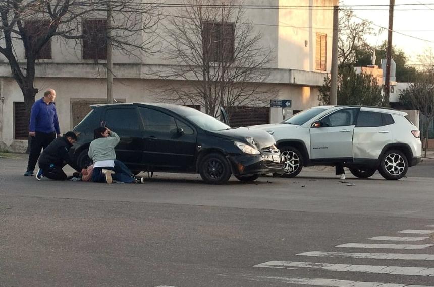 Los dos automóviles protagonistas del siniestro vial