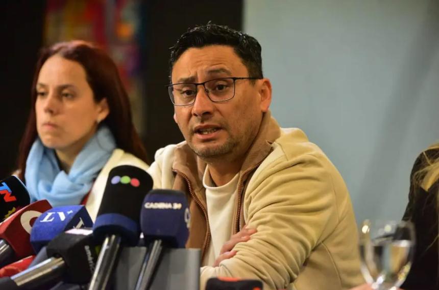 Gabriel Vega el pap� de Agostina en conferencia de prensa este martes