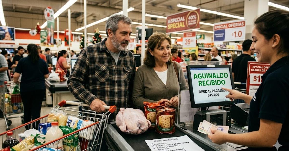 En primer lugar el aguinaldo se usa para pagar las deudas
