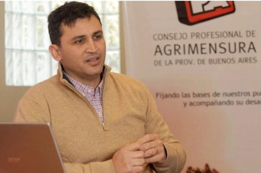 Reinaldo Beain presidente del Consejo Profesional de Agrimensores de la provincia de Buenos Aires