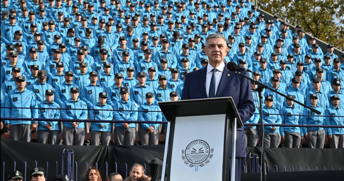 Jorge Macri en la ceremonia de graduación de la nueva promoción de la Policía de la Ciudad