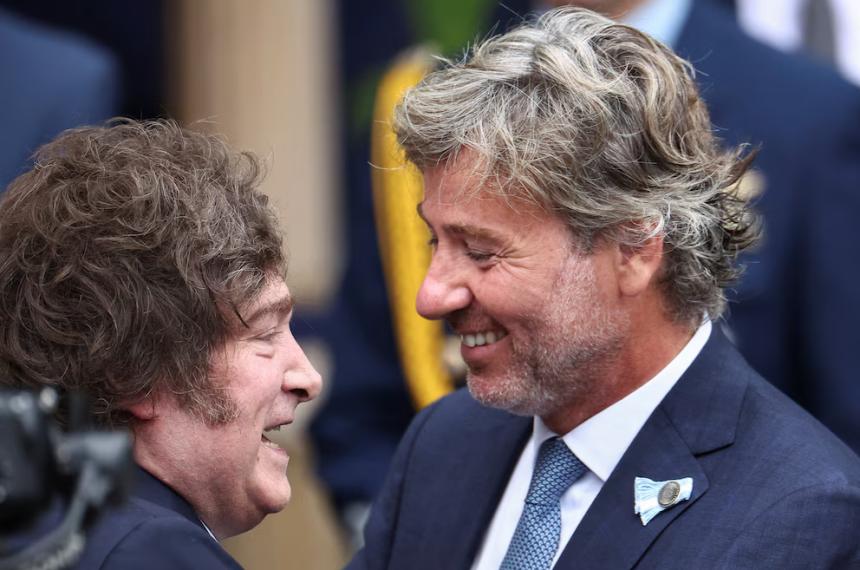 Javier Milei junto a Juan Bautista Mahiques