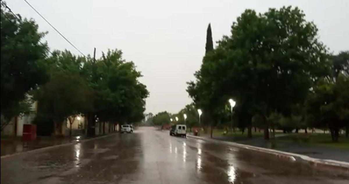 Las lluvias abarcaron gran parte del territorio provincial