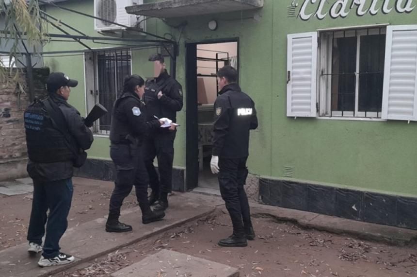 Uno de los allanamientos se realizó en la calle Corona Martínez