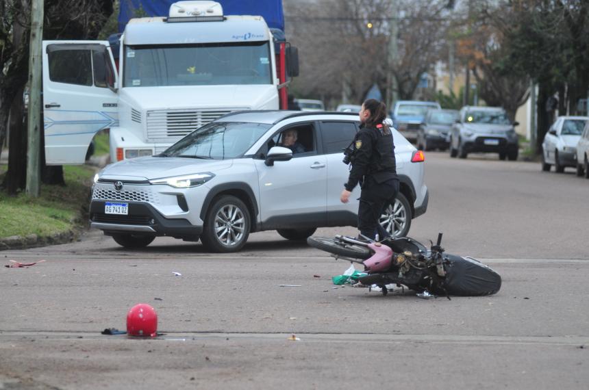Ocurrió en la esquina de calles 5 y 36 en Pico