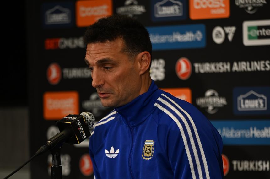 Lionel Scaloni habló en la previa del partido ante Islandia (AFA)