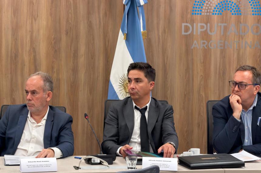 El ministro Alfredo Intronati durante su exposición en el Congreso