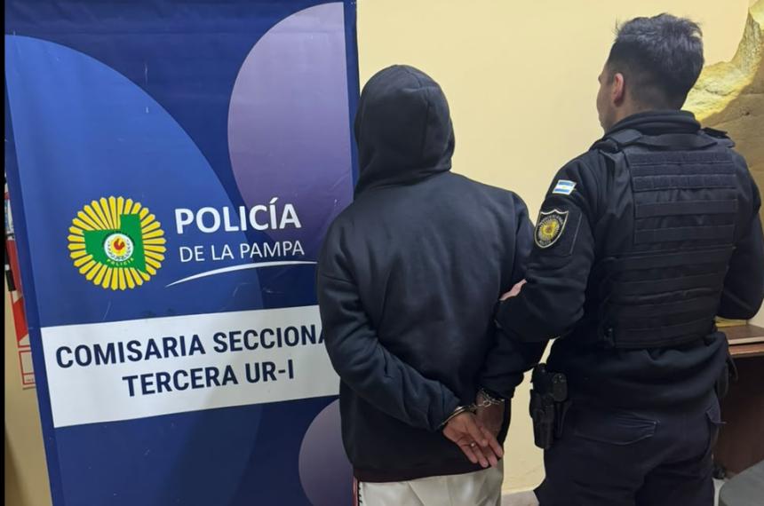 El hombre detenido por la Seccional Tercera de Santa Rosa