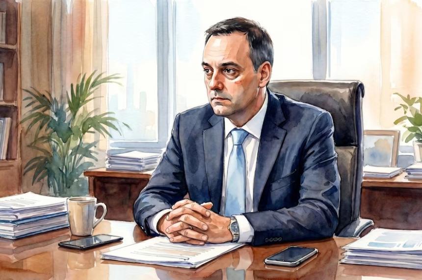 Una acuarela de Manuel Adorni