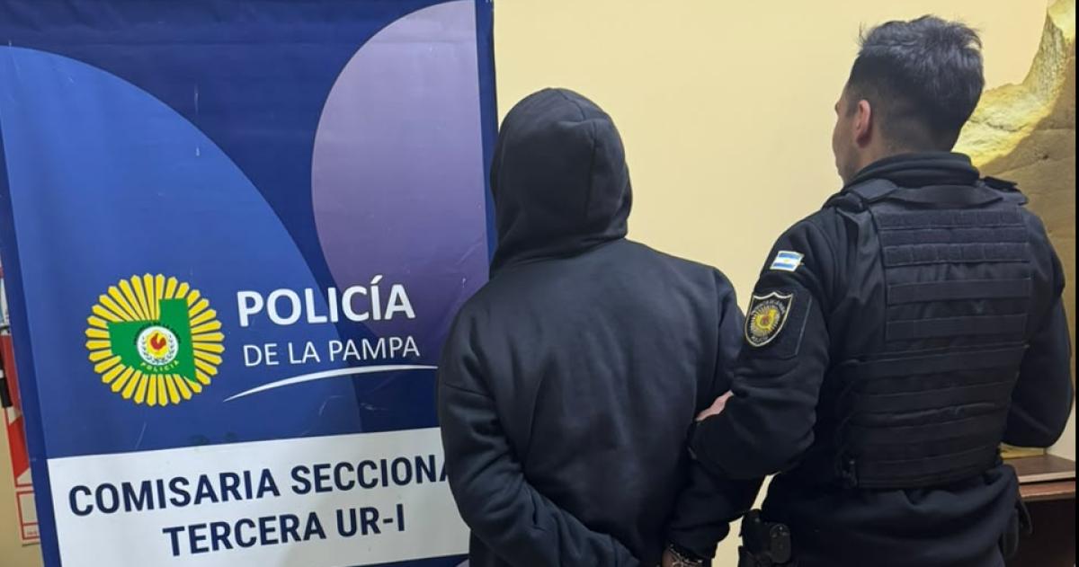 El hombre detenido por la Seccional Tercera de Santa Rosa