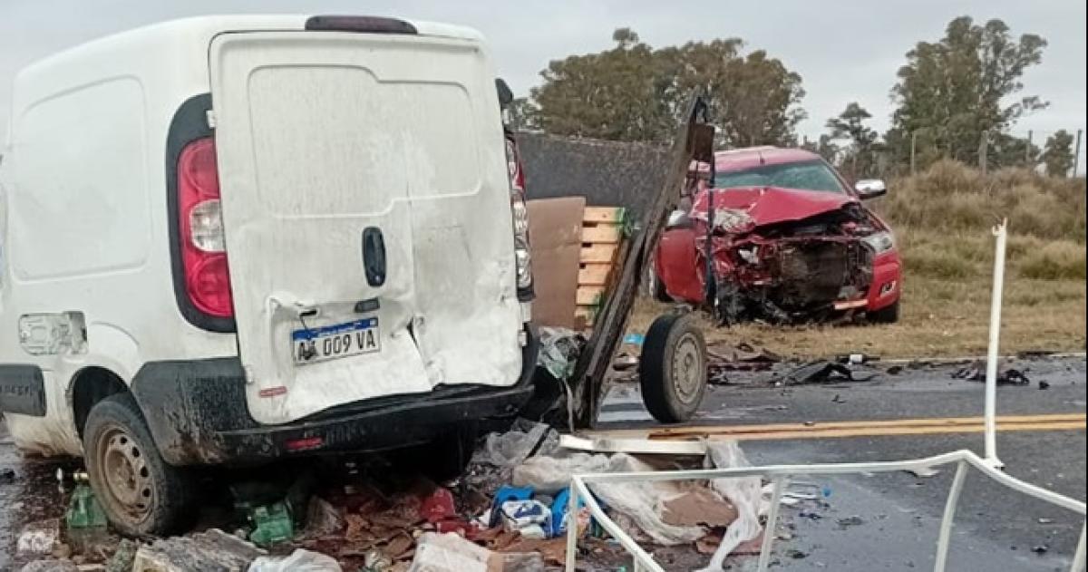 El choque se produjo sobre la Ruta Nacional 5