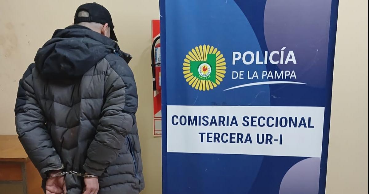  El detenido es un joven desocupado domiciliado en la calle Uspallata