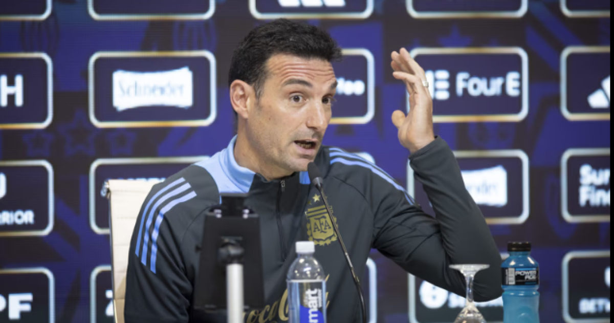 Scaloni habló con la prensa en la previa del debut mundialista