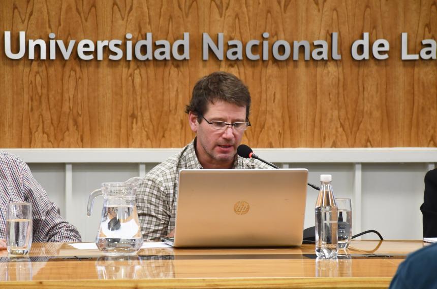 Bruno Nocelli expuso en representación de la institución deportiva y del fideicomiso familiar