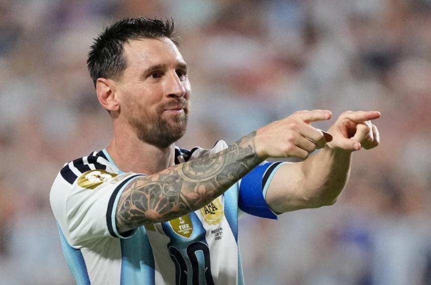 Leo se emocionó tras la victoria ante Argelia