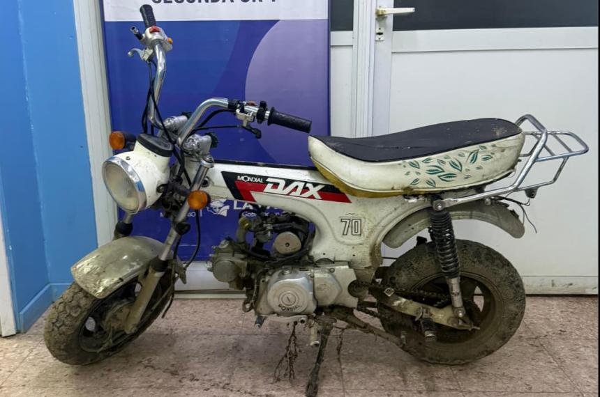 La moto recuperada por la Seccional Segunda