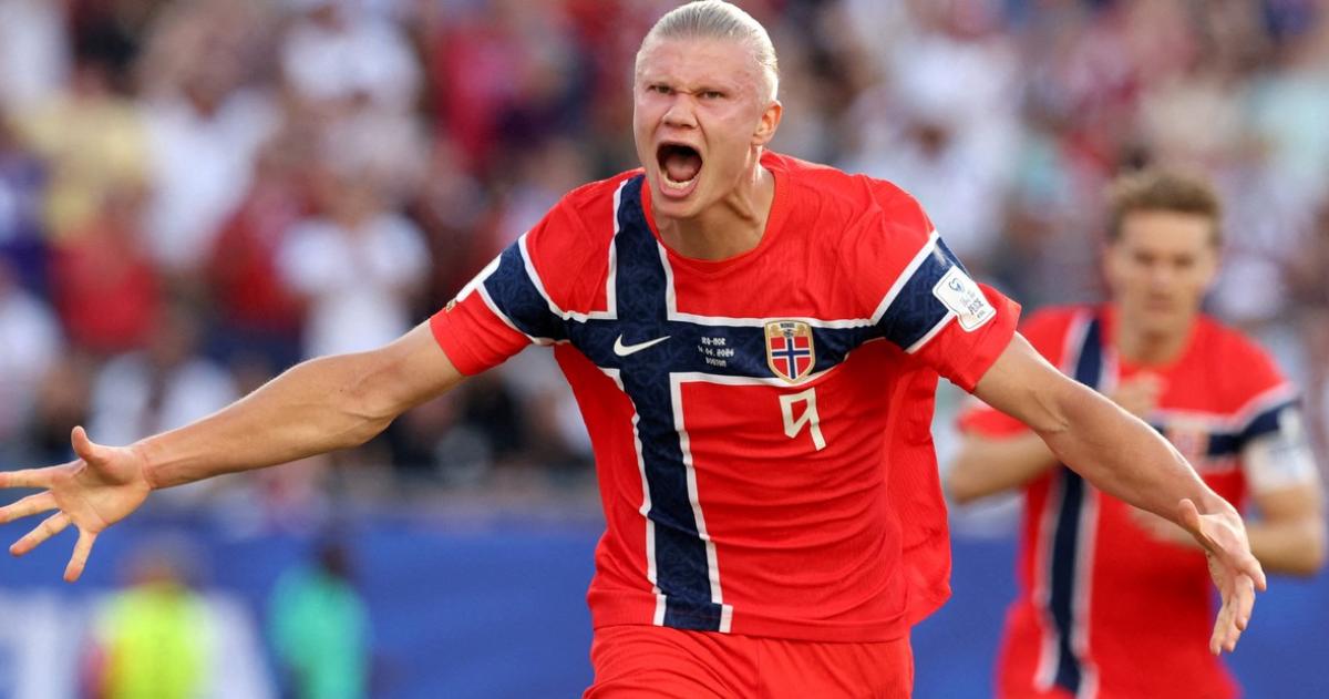Haaland estuvo implacable en su debut en el mundial