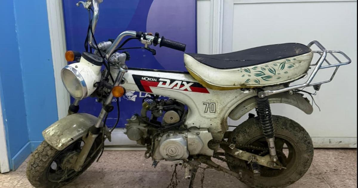 La moto recuperada por la Seccional Segunda