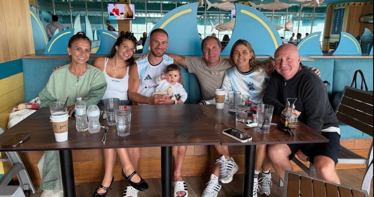 Ale Mac Allister compartió un rato con sus familiares