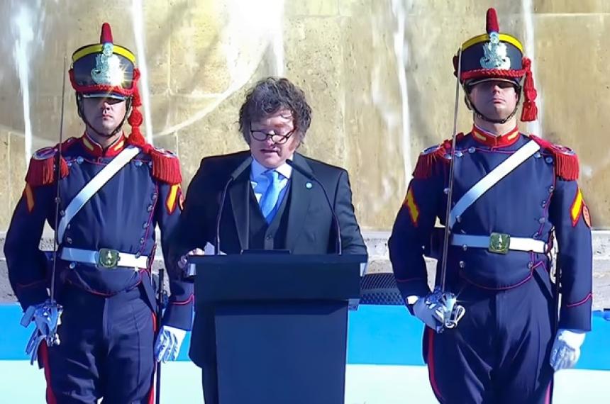 El presidente encabezó el acto en Rosario