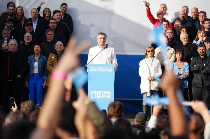 El hijo de la expresidenta dio un duro discurso