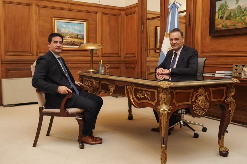 Ravier y Adorni reunidos este lunes