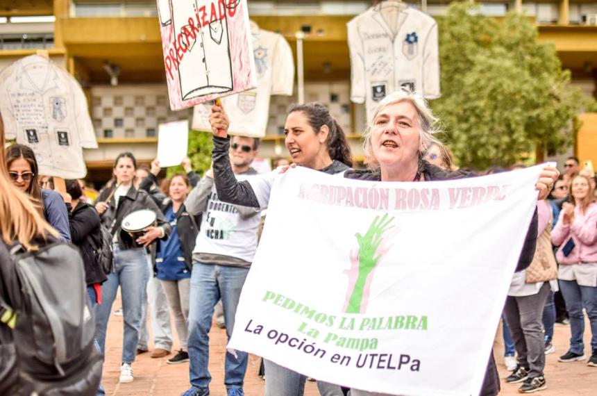 Carla Laboranti reveló que fue elegida por la lista Rosa Verde pero la conducción de UTELPa la desconoce