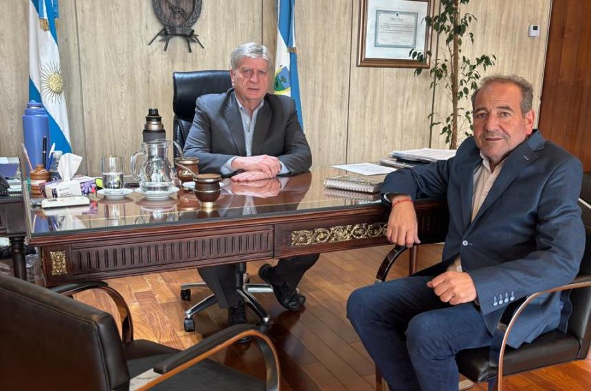 Ziliotto en el despacho con el intendente radical amigo de Verna
