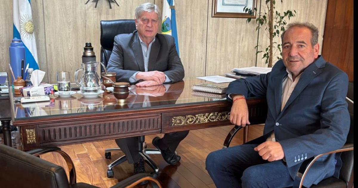 Ziliotto en el despacho con el intendente radical amigo de Verna