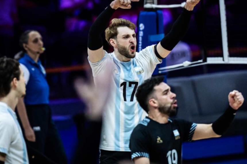 Festejo del seleccionado en un partidazo ante los germanos