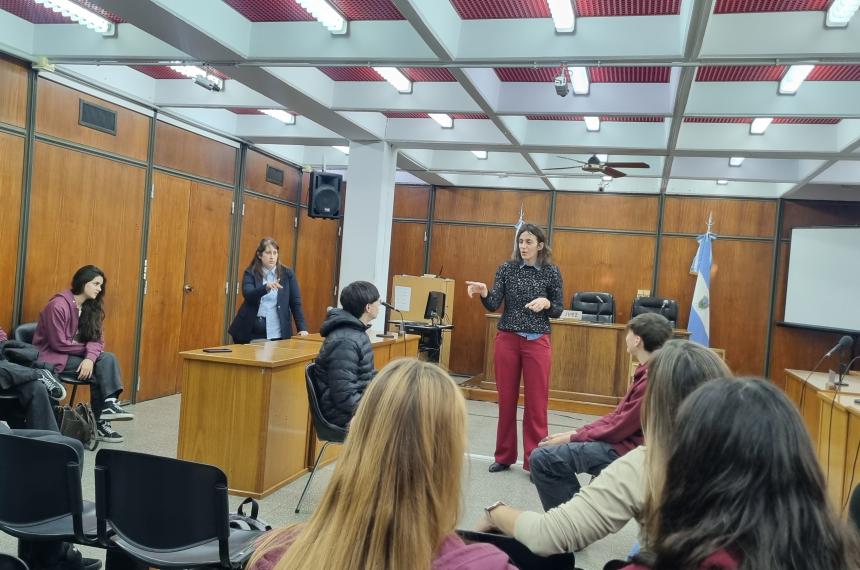 De la actividad participaron estudiantes de dos divisiones de 5to año