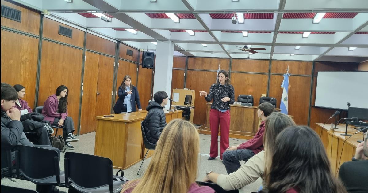 De la actividad participaron estudiantes de dos divisiones de 5to año