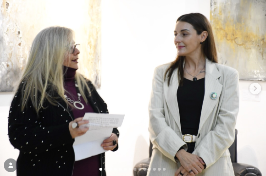 La artista expone en el Concejo Deliberante
