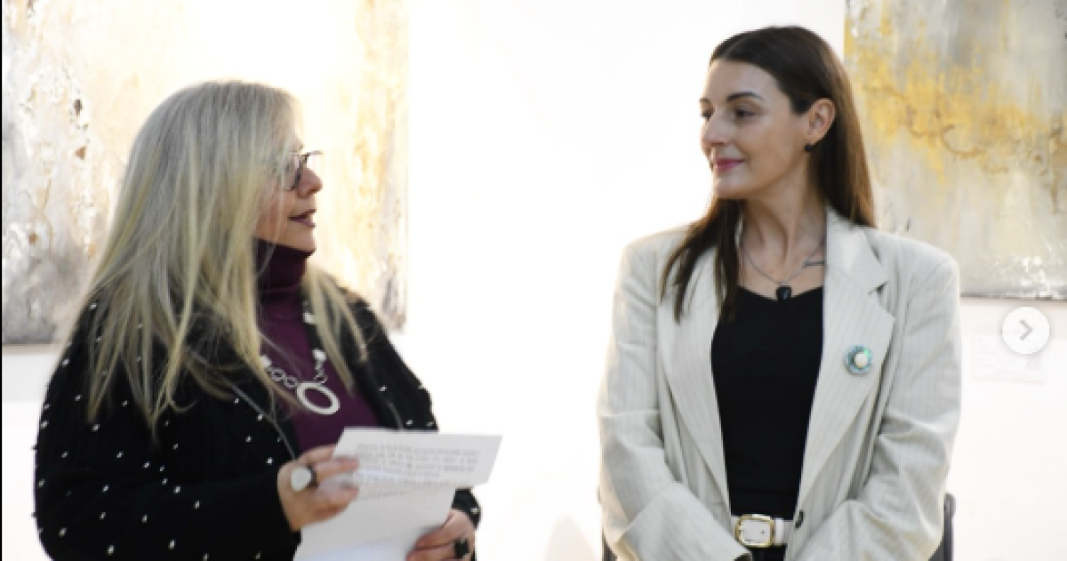 La artista expone en el Concejo Deliberante