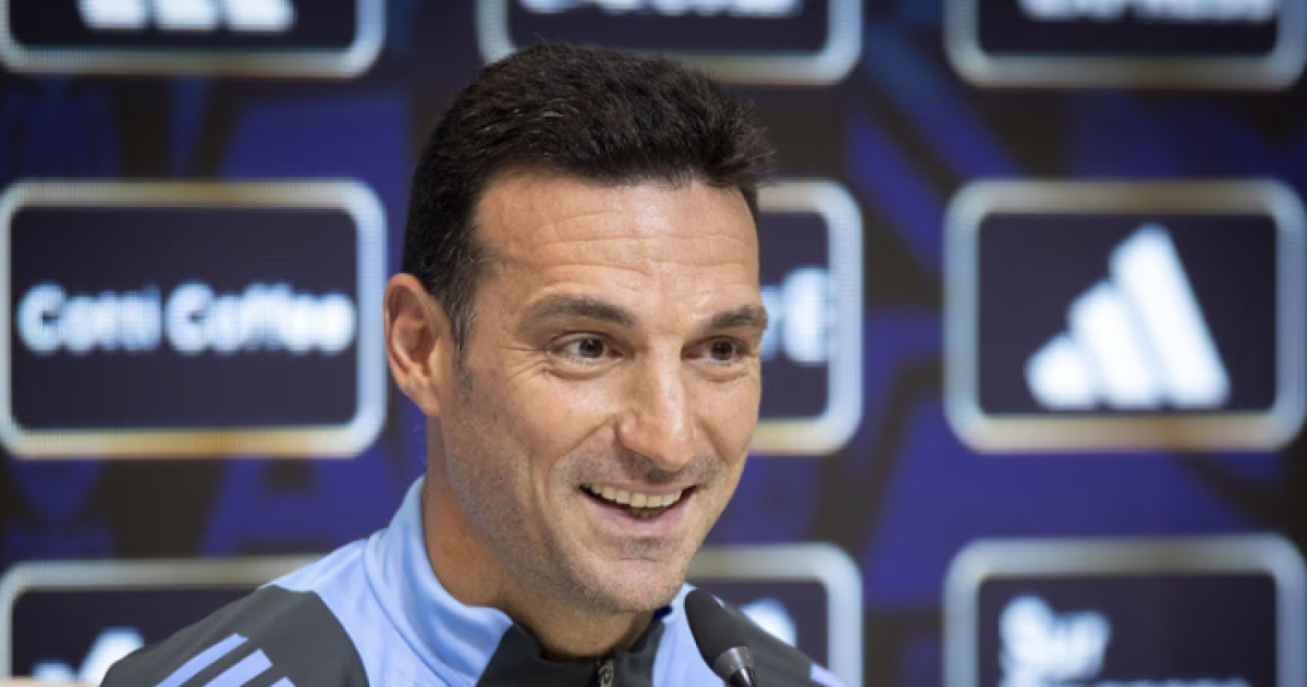 Scaloni habló desp�es del triunfo